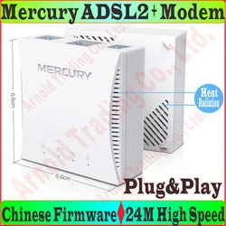 EU/AU/UK/US plug Mercury ADSL ADSL2 Modem 24M High Speed DSL Internet RJ11 RJ45 Modem ADSL 2+ with LAN Port, No Retail Box Prom-