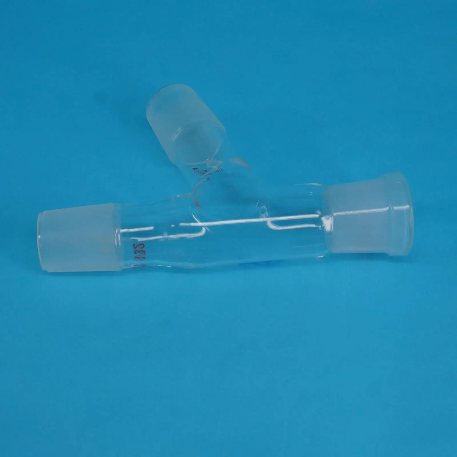 29/32 Joint Borosilicate Glass Distillation Adapter 3-way Claisen 75 Degree Head Connector Tube