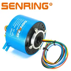 Piccolo Attraverso Il Foro Slip Ring Diametro 12.7 millimetri 2/3/4/6 Fili 2A/5A /10A Metalli Preziosi Contatti per la Luce Duty OD56mm