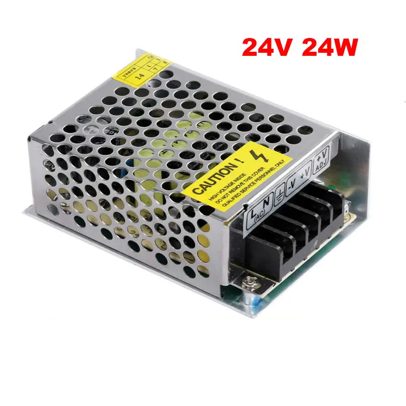 Switching 24V 1A 24W power supply led driver 24w,DC24V Aluminum AC 110V 220V to 24V light transformer for led strip module light