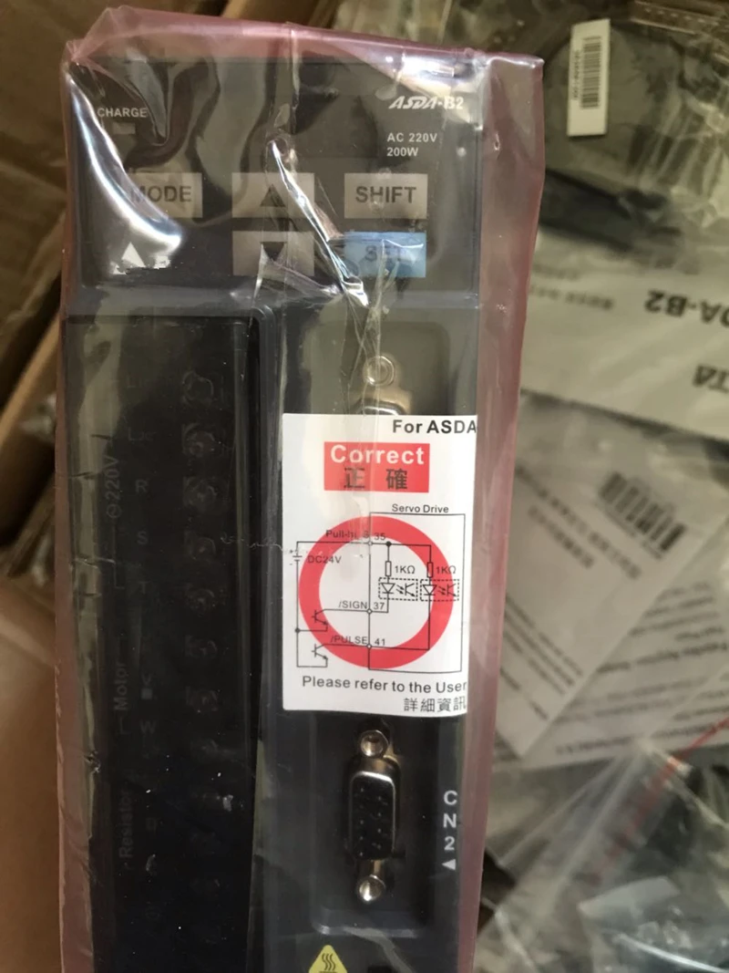 

ASD-B2-0221-B ASDA-B2 AC servo Drive 1ph 220V 200W 1.55A New in box