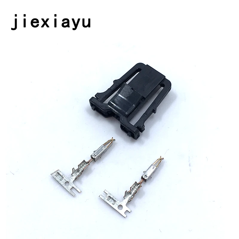 

50Set 1J0 971 972 2Pin car connector,Car light-inspection Plug&terminal,Car door lamp connector,Volkswagen License plate lamp