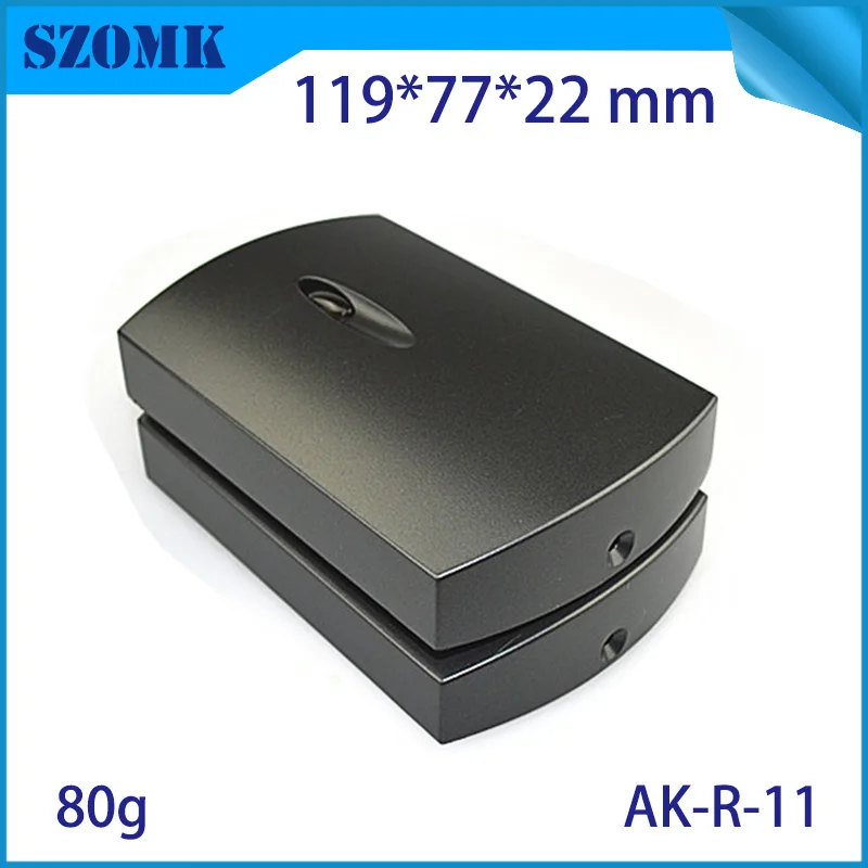 4Pcs  RFID card reader junction box electronics power distribution box 119*77*22mm szomk smart black plastic project pcb box