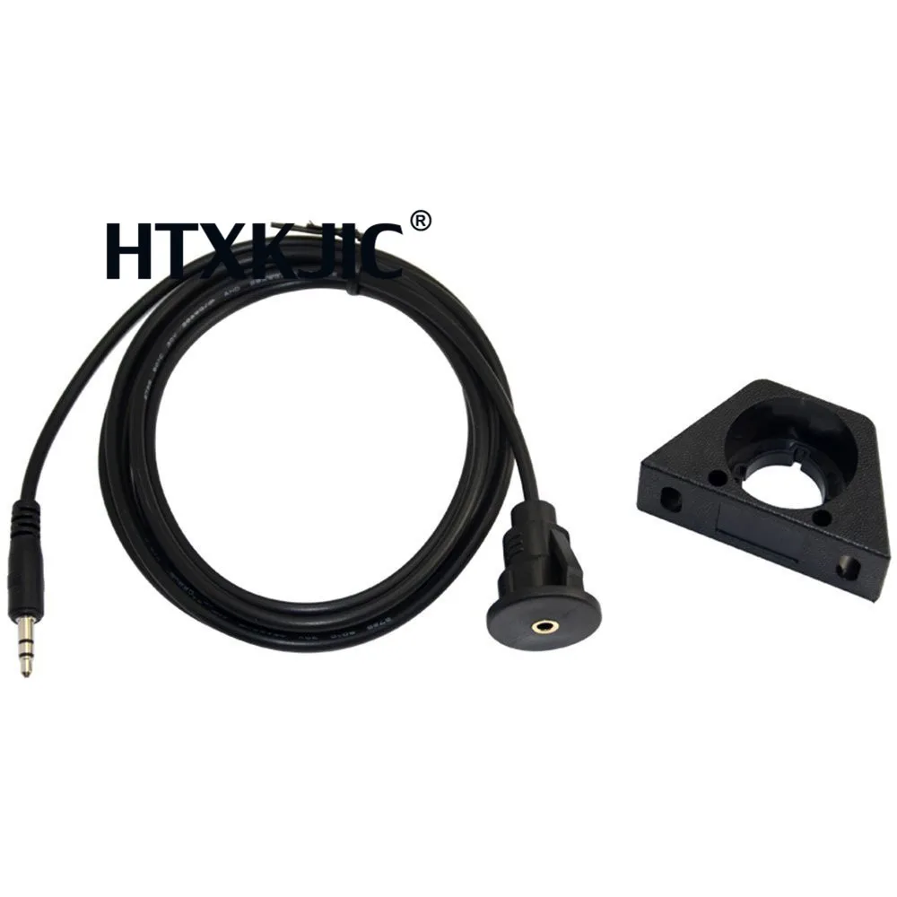 1m سيارة شاحنة لوحة دافق جبل 3.5 مللي متر 1/8 "AUX الصوت جاك تمديد كابل عدة