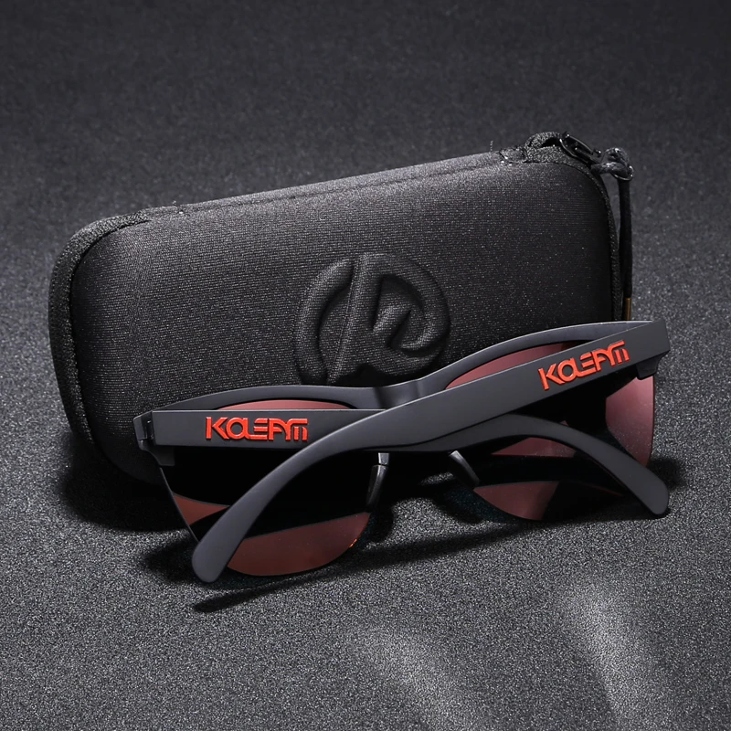 KDEAM High-end TR90 Sport Sunglasses Polarized Ultra-light Design Half-Frame Sun Glasses Men Women Innovative Eyewear