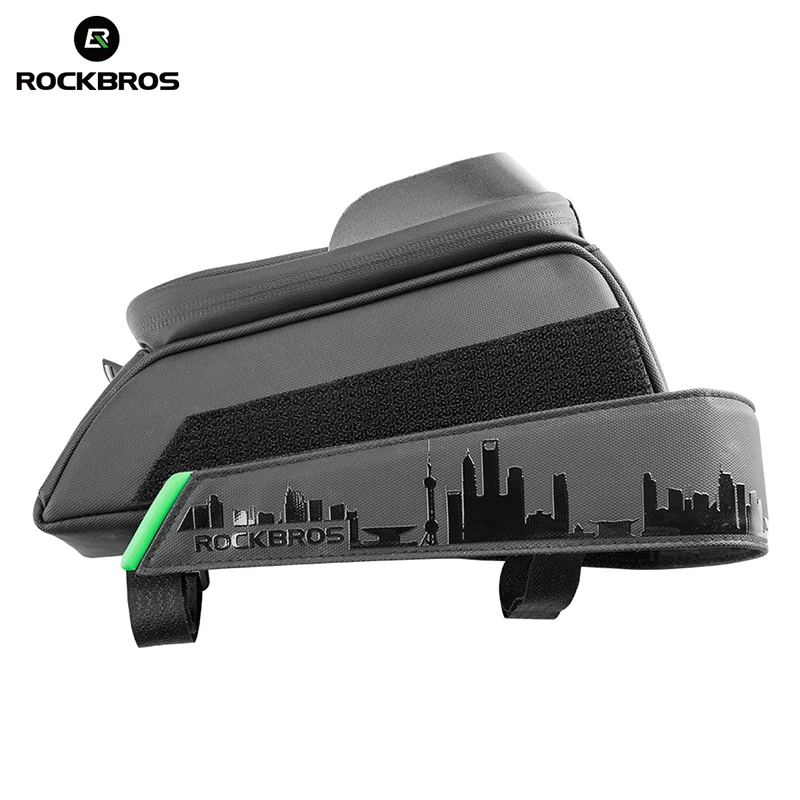 ROCKBROS Frame Front Top Tube Cycling Bag Waterproof Phone Case Touchscreen Bag MTB Pack Bicycle Accessories