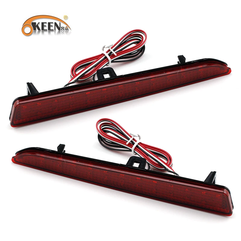 OKEEN 2pcs LED Rear Bumper Reflector Light for Daihatsu Tanto L375 L378 Car Parking Warning Light Red LED Tail Lights Fog Lamp