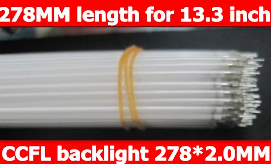 Free shipping Supper Light CCFL 278*2.0mm 13.3 inchLCD Backlight Lamp 10pcs/lot ccfl backlight tube