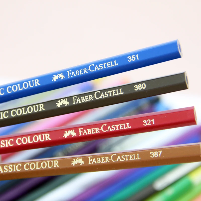 Faber Castell 72 color water soluble lead color 60 color watercolor pencil red box set image 4