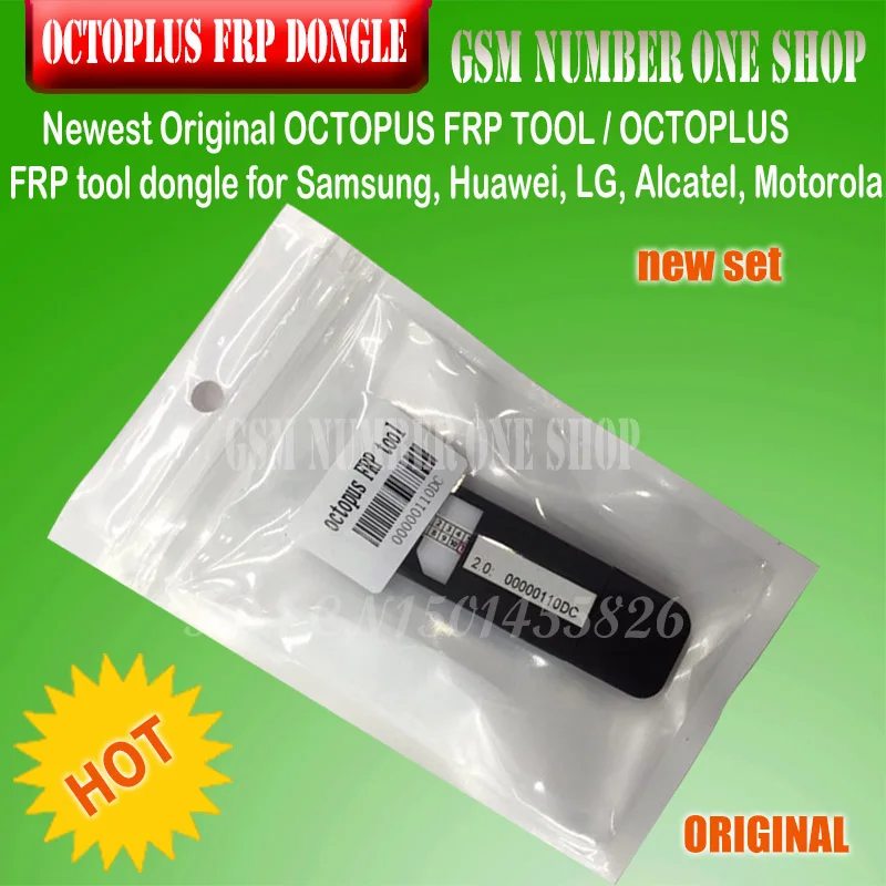 ORIGINAL NEW OCTOPLUS FRP TOOL dongle for Samsung, Huawei, LG, Alcatel, Motorola cell phones