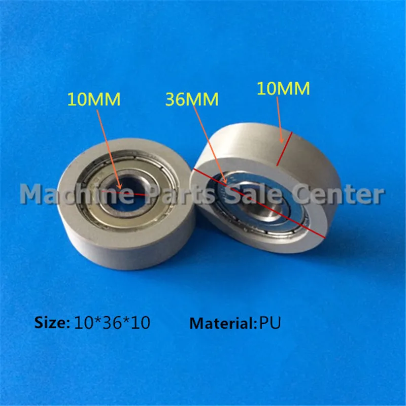 SWMAKER 10*36*10mm F type plastic nylon package pulley with bearing Polyurethane for 3D printer  flat Flat roller wheel