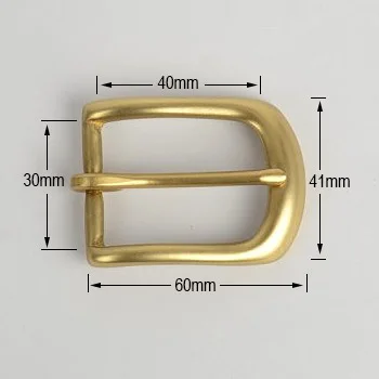 30mm solid brass belt buckle Smooth Buckle Belts women Metal Leather Ladies Pin Wholesale Buckles  Metal Accessories