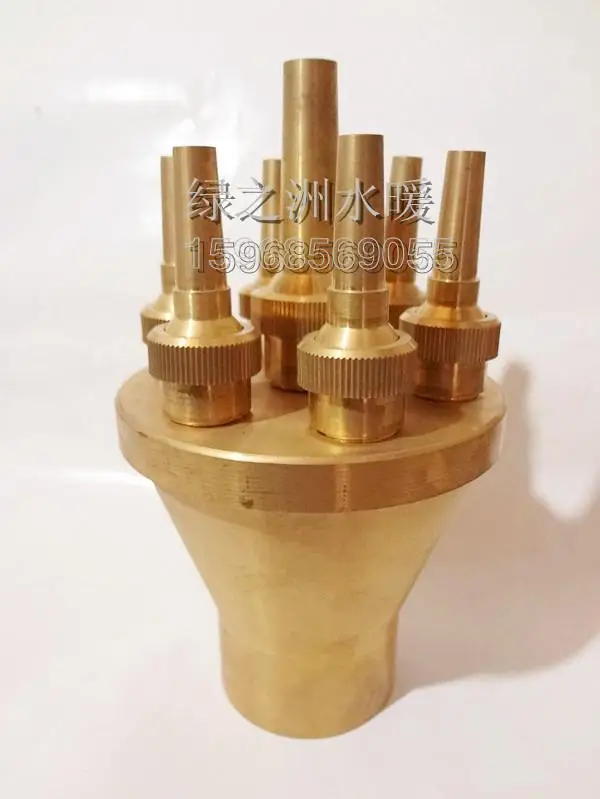 The 2.5 inch copper center straight nozzle universal direct nozzle Waterscape fountain square landscape