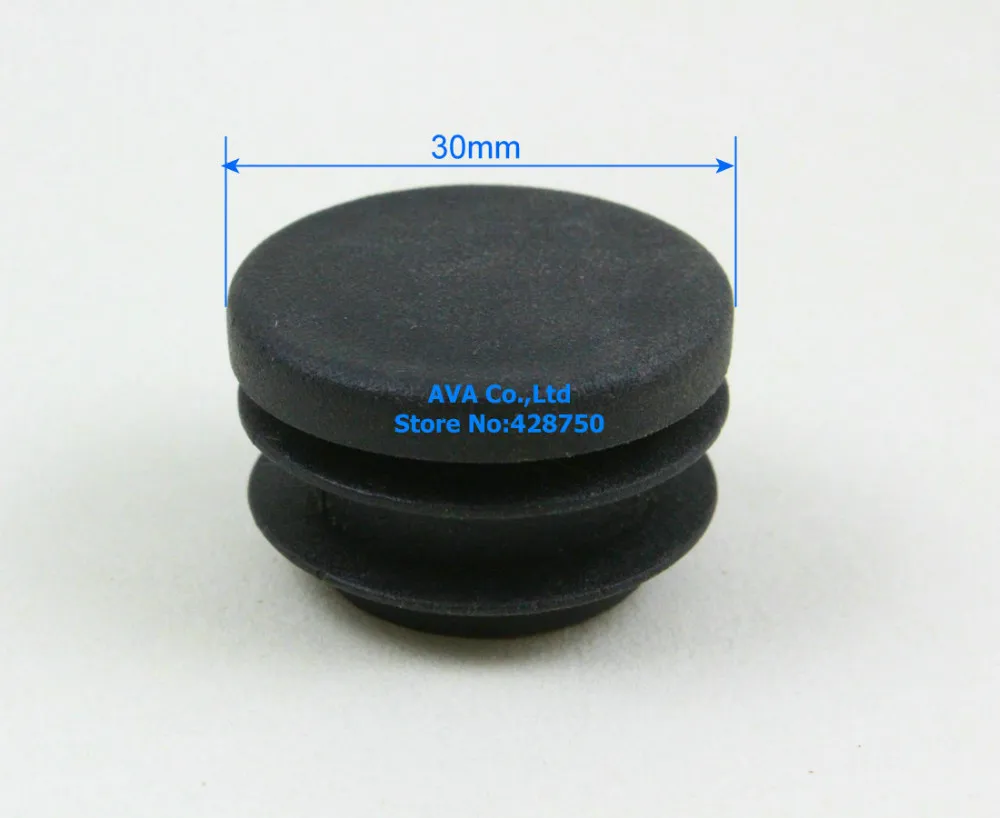 

20 Pieces 30mm Round Plastic Insert Cap Tube End Cap