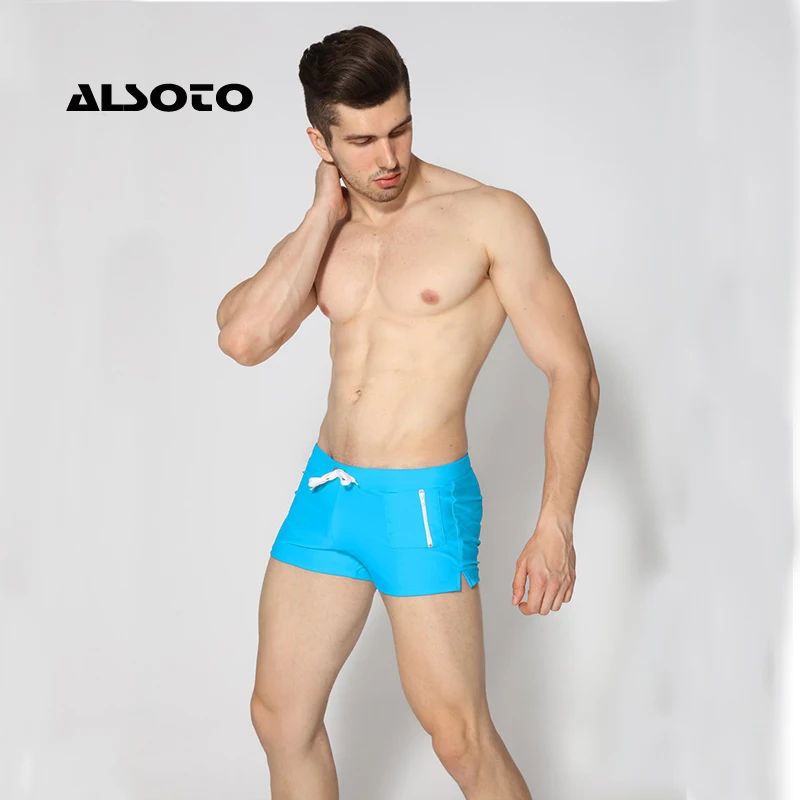 ALSOTO Sexy Man Swimwear Men\'s Swimsuits Swimming Trunks Sunga Hot Mens Swim Briefs Beach Shorts Mayo Sunga Swim Suits Gay Pouch