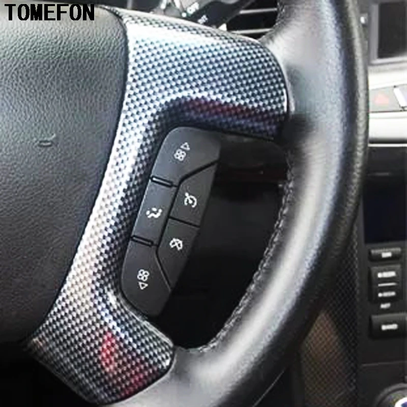 For Chevrolet Captiva 2012-2015 ABS Carbon Fiber Paint Front Interior AC Vent Gear Shift Steering Wheel Window Switch Trim