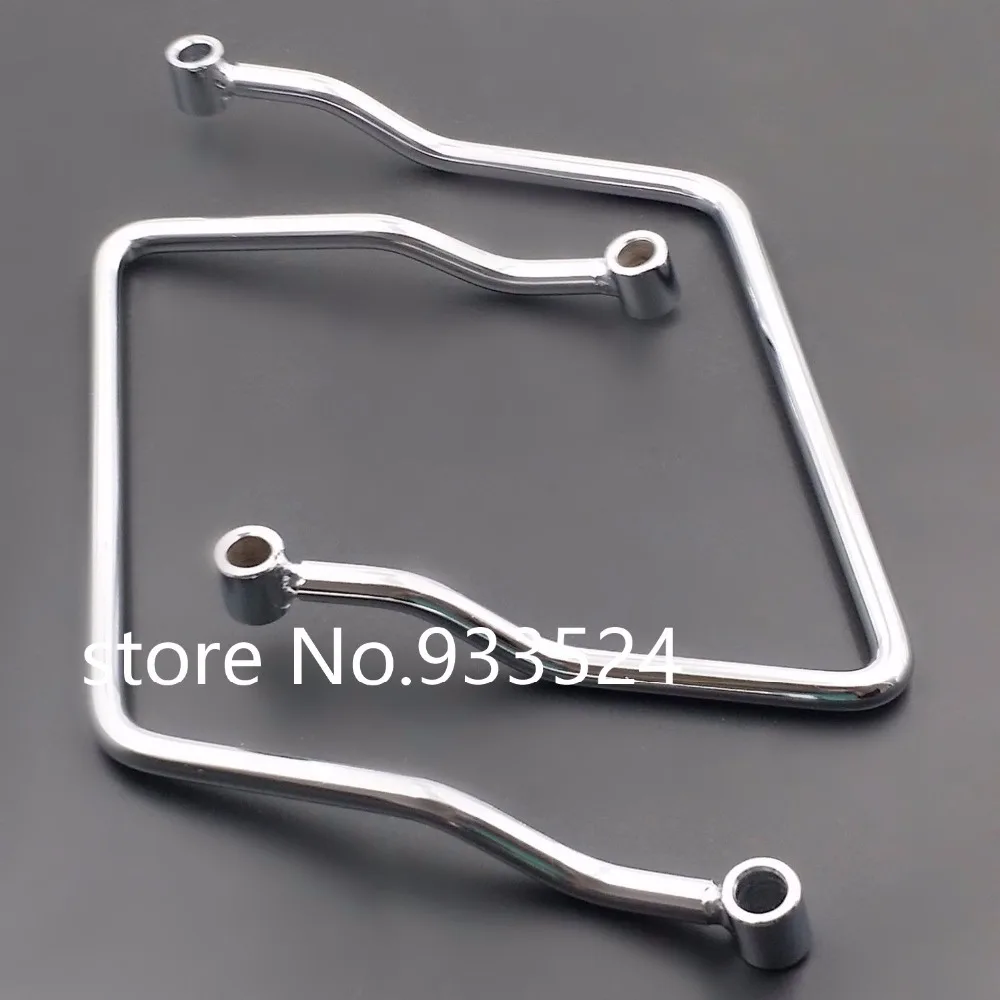 

22cm Saddle bag Support Bar Mount Brackets For Suzuki Yamaha VN VT VTX Kawasaki Custom Motorcycle