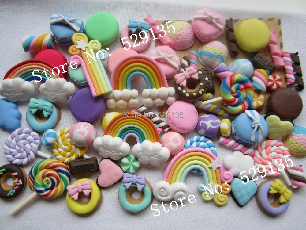 

20pcs/lot, very very Cute Clay Set, Miniature Clays for Phone Decoration, Scrapbooking, Home Decoration, DIY