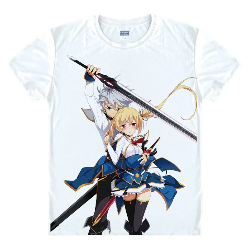 Undefeated Bahamut Chronicle T-Shirts Multi-style Short Sleeve Shirts Saijaku Muhai no Bahamuto Lux Arcadia Cosplay Shirt