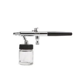 OPHIR 0.35mm Airbrush Gun Down Pot Dual Action Airbrush Kit Spray Paint for Model Art &Craft Paint Cake Decorating Tool _AC072