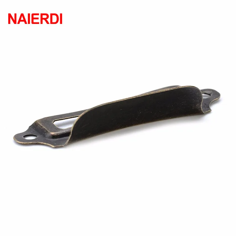 NAIERDI 10pcs Antique Brass Metal Label Pull Frame Handle File Name Card Holder For Furniture Cabinet Drawer Box Case Hardware