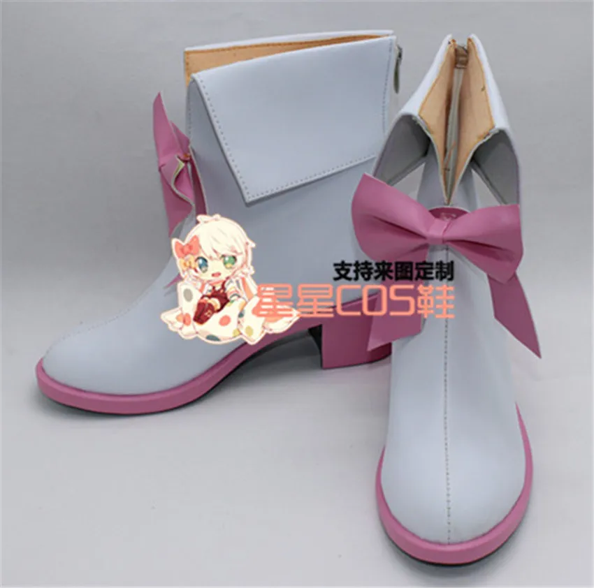 

Lovelive! love live Maki Nishikino White High Heel Cosplay Shoes Boots X002