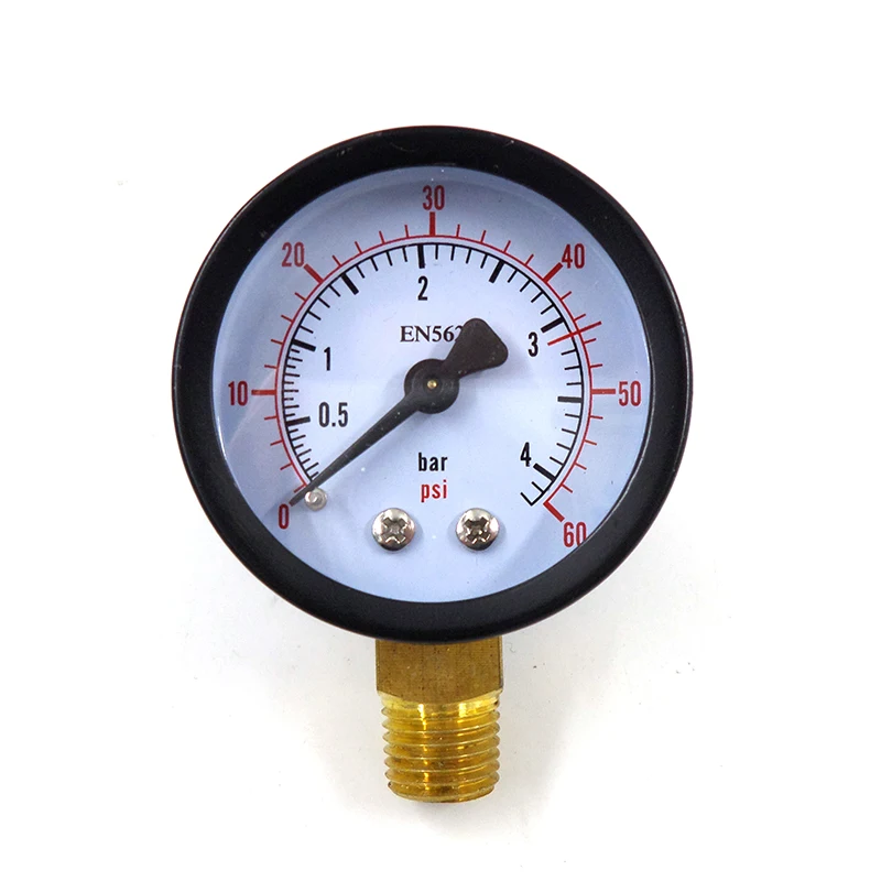 Co2 Regulator Replacement,Low Pressure Regulator Gauge, 0 ~ 4 Bar 0 ~ 60 PSI, Right Hand Thread - 1/4