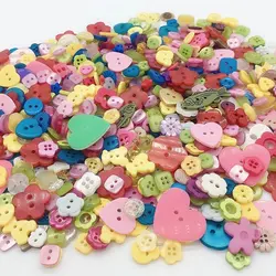 50 Gram colorful  Mixed shape size Buttons Sewing Craft Scrapbooking DIY Making Hand Knitting doll's clothing