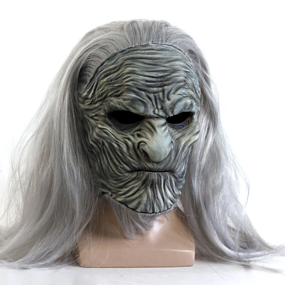 The White Walkers Mask Cosplay Night King Zombie Latex Masks Halloween Party Costume Props