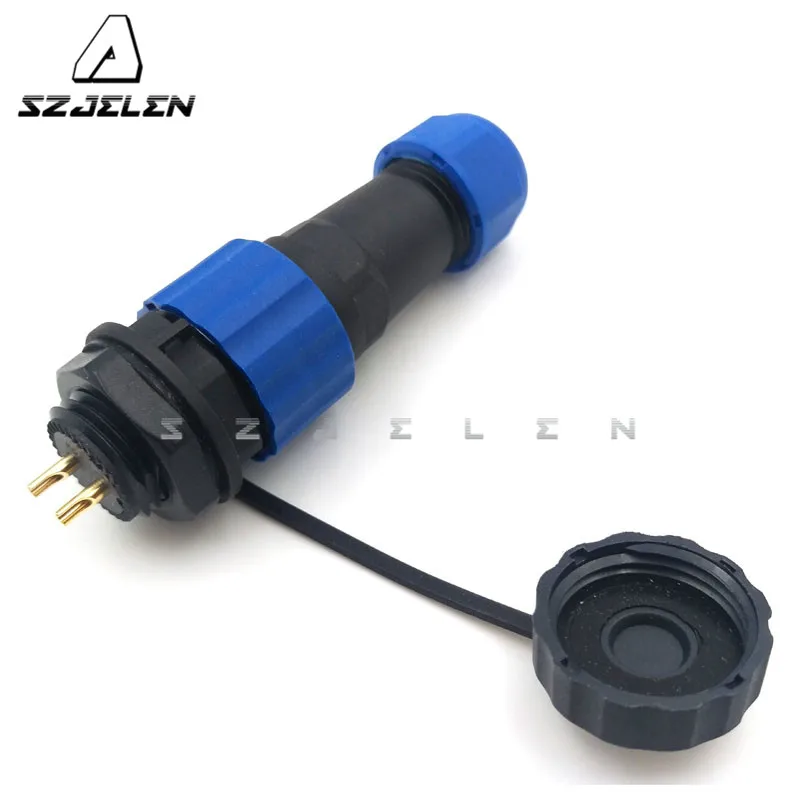 SD16TP-ZM ,IP67 2 Pin Waterproof And Dustproof Aviation Connector, LED Outdoor Installation Connector Plugs And Sockets 2 Pin