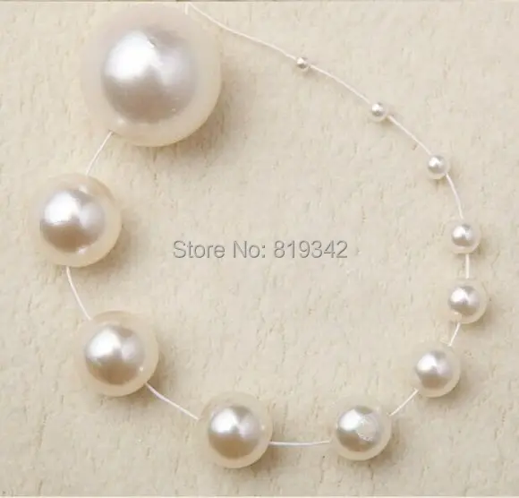 Wholesale ABS Ivory Color Pearl Imitation Round Beads 4/6/8/10/12/14/16/18/20/25/30mm For Fashion Jewelry Making