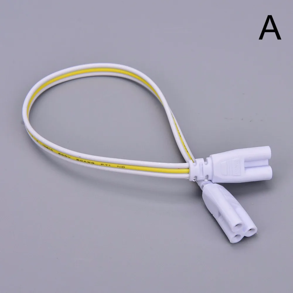 1Pcs 2 pin or 3 pin Double-end Cable Wire LED Tube Connector 30cm Two-phase Three-phase T4 T5 T8 Led Lamp Lighting Connecting