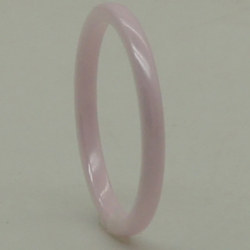 

women/girl fashion slim rare 2mm width simple dome pink color hi tech scratch proof ceramic ring 1pc