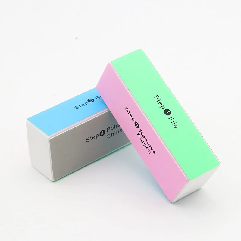 15Pcs Nail Buffers Sponge Block Colorful 4 Way Nail File Buffing Polishing Block Sanding Sandpaper Nail Art Manicure Care Tools