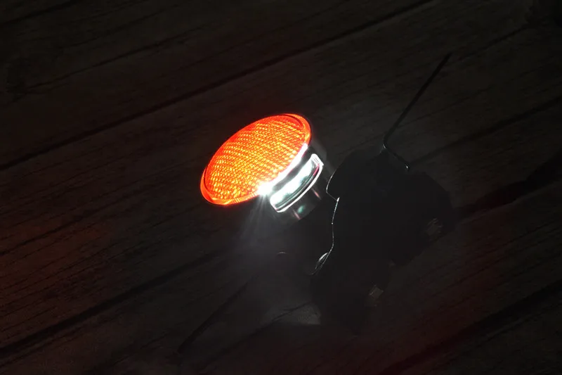 CNC Aluminum alloy Vintage motorcycle lamp LED rear signal light brake light small type back brake light for motorbike with