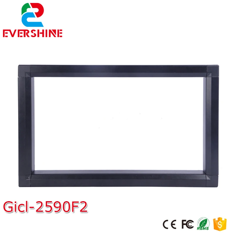 

Gicl 2590F2 led aluminum profiles frame, P10 outdoor single red color led module aluminium frame for led display