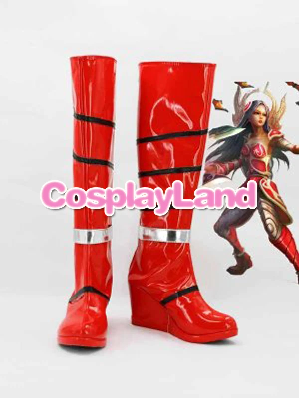 

Customize Boots LOL Cosplay The Will of the Blades Irelia Cosplay Boots Cosplay Costume Anime Party Shoes