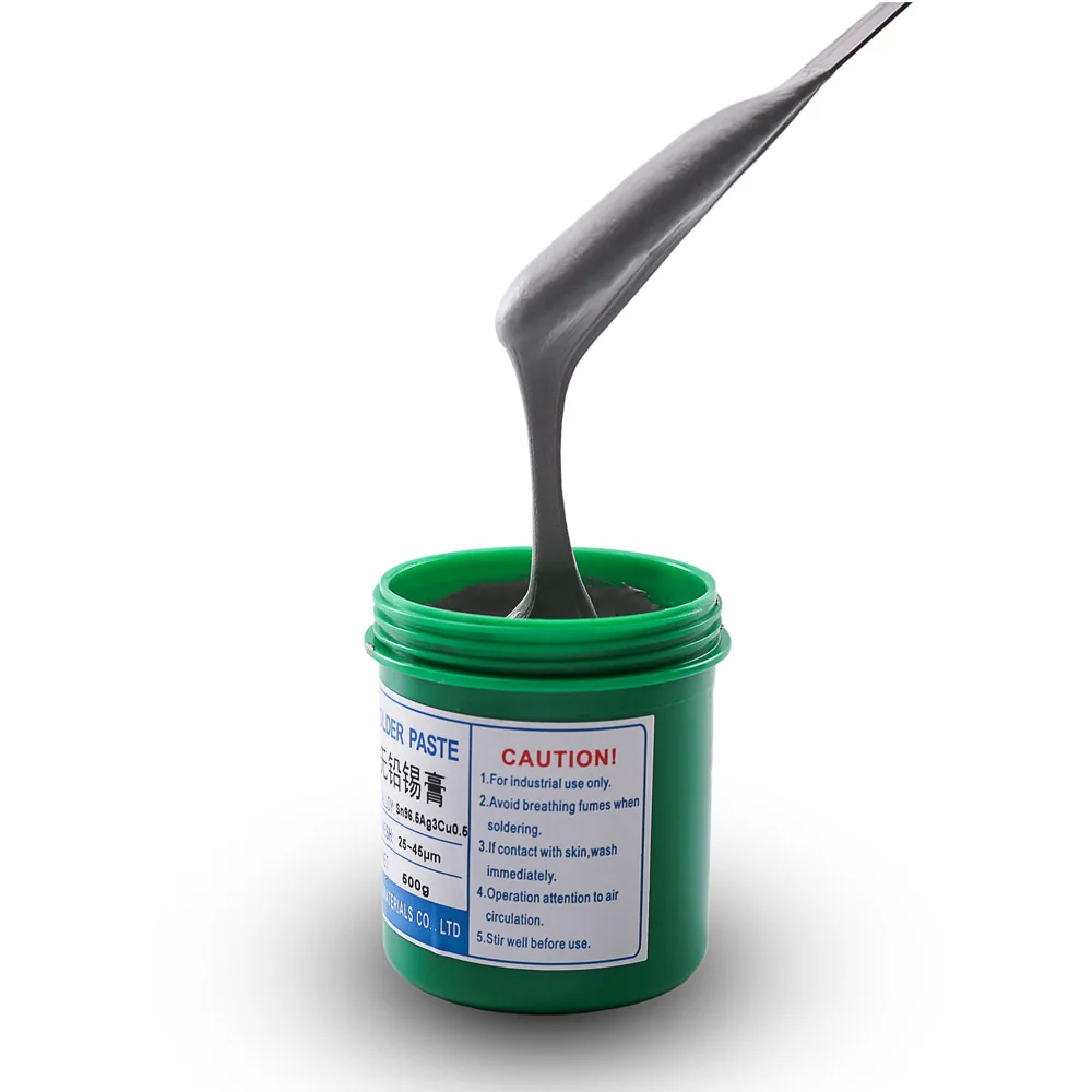 SD-528 Solder Paste Low Temperature No-clean SMT Lead-free LED SMT Sn42Bi58 + Scraper SMD BGA Solder Flux Sn42/Bi58 200g or 500g