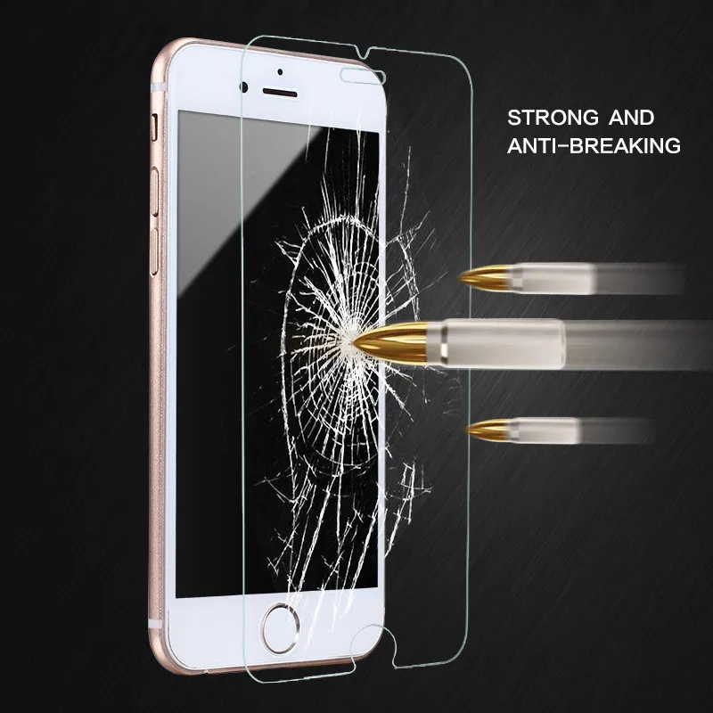 Protective Tempered Glass For iPhone 8 7 6 6S Plus X 5S 5 5C SE 4 4S 10 XR XS Max Screen Protector Film For iPhone X 7 8 6 6S