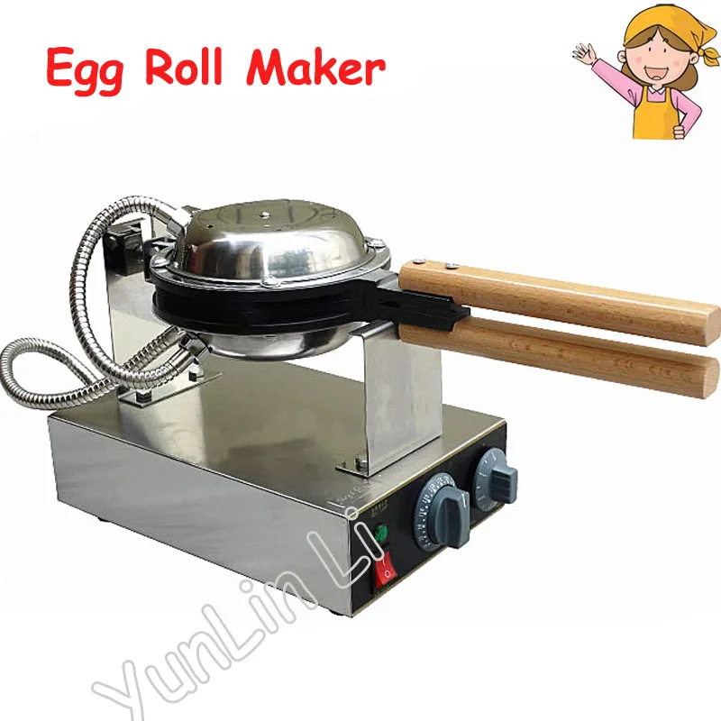 

1400W Egg Roll Maker Household Electric Pan Muffin Machine Kitchen Waffle Maker with Adjustable Thermostat