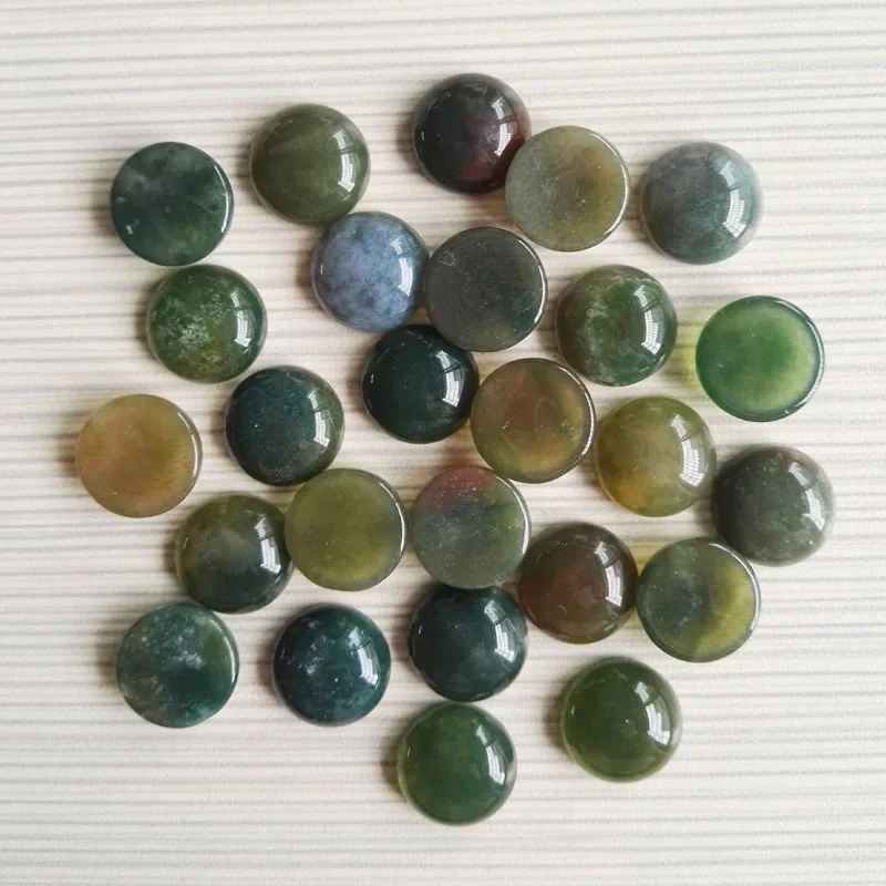 Wholesale 50pcs natural India onyx stone beads round CAB CABOCHON stone beads size  14x14mm free shipping