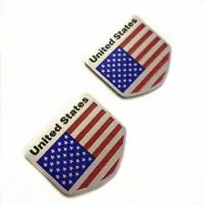 Custom American Flag Military Badge Electroplated Zinc Alloy Badge