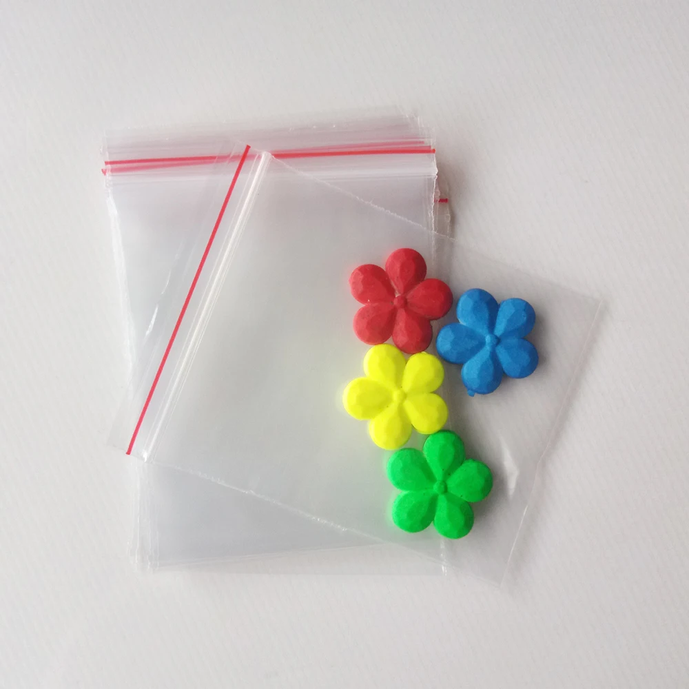 1000 Pcs 6X8 Cm Zip Lock Tas Plastik dengan Zipper Plastik Pe Transparan Tas untuk Wanita/ perhiasan Packing Tampilan Penyimpanan Kantong