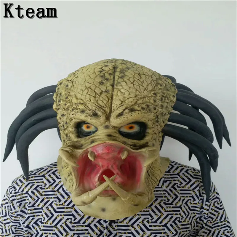 

2018 Halloween biochemical devil mask headgear Terrible Party Cosplay Dress Haunted House Horror monster alien zombie Masks Prop