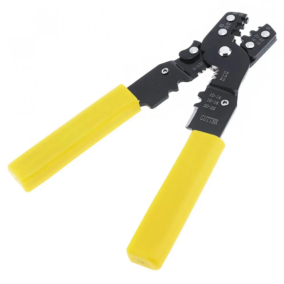 7 Inch Adjustable Crimp Stripper Electrician Multi-function Terminals Cable Stripper Pliers with TPR Handle for Stripping