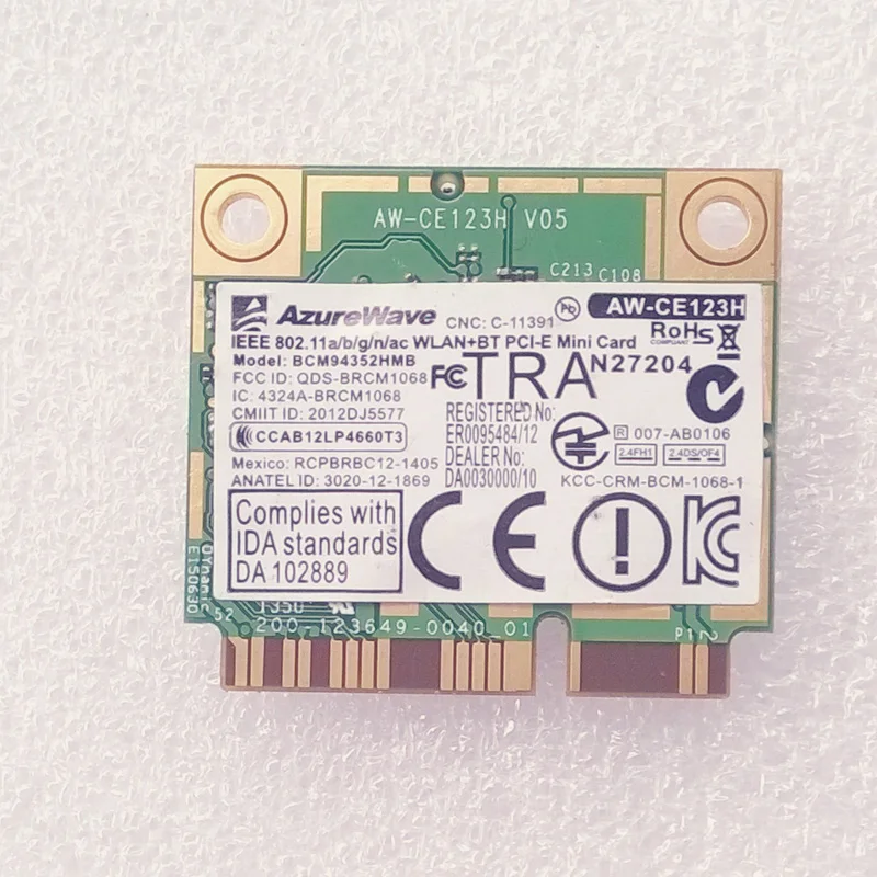 0C011-00110000 For Asus G75VX Dual Band Wireless-AC & BT 4.0 Half-Height Mini-PCI Express Wi-Fi Card BCM94352