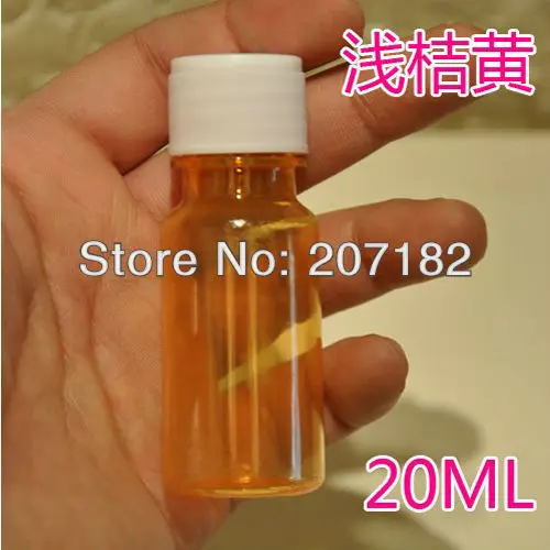 

(200pcs/lot) 20ml transparent orange liquid bottle,liquid mediine plastic bottle,PET bottle