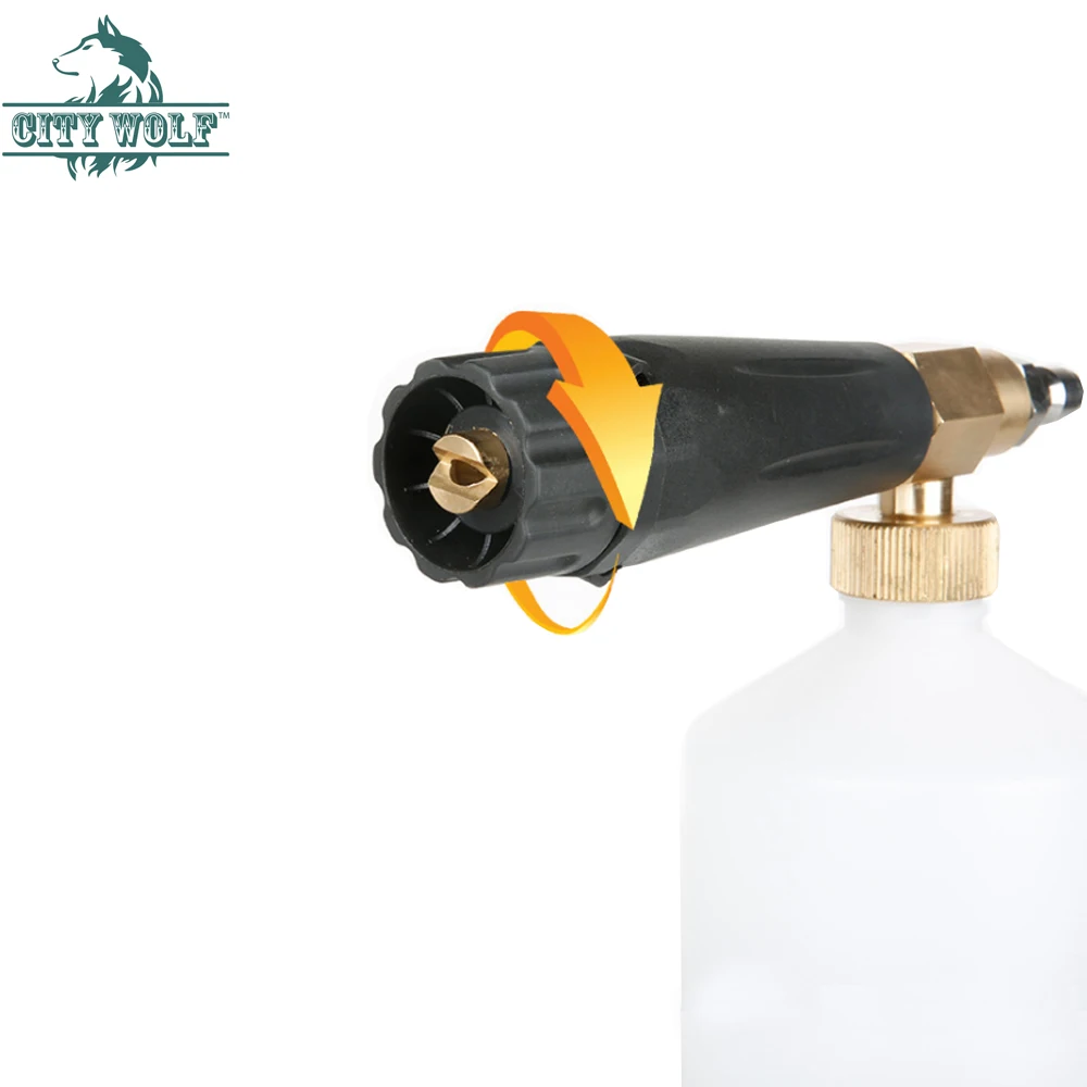 

Lanca для снежной пены City Wolf высокого давления с быстроразъемным разъемом 1/4, аксессуар для дезинфекционного оборудования для чистки автомобиля