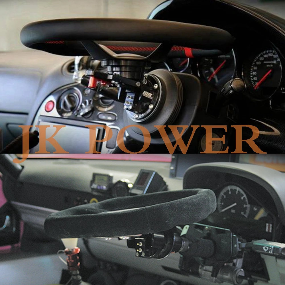 JK Racing WB Universal Racing Aluminum Steering Wheel Quick Release Hub Tilt Up Of Steering