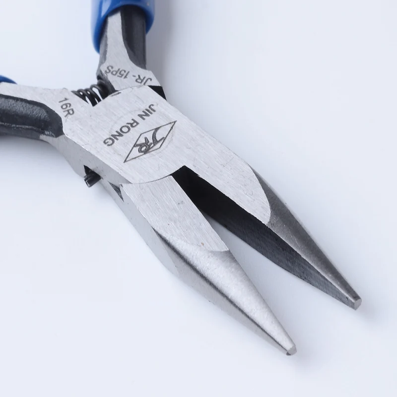 Blue Steel Chain Nose Pliers Jewelry Making Equipment DIY Beading Hand Tools 12x65x10mm